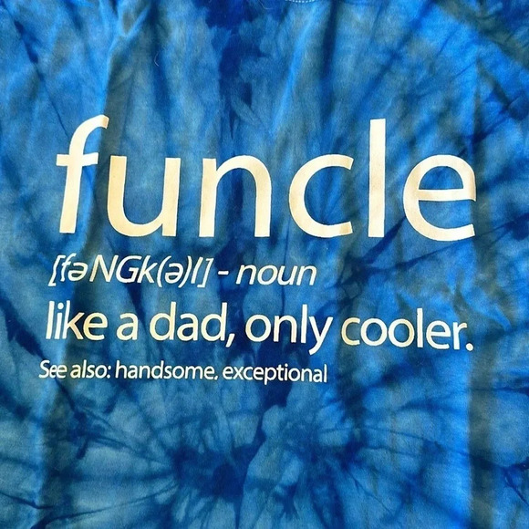Tie dye Funcle t shirt 2XL - Picture 2 of 4
